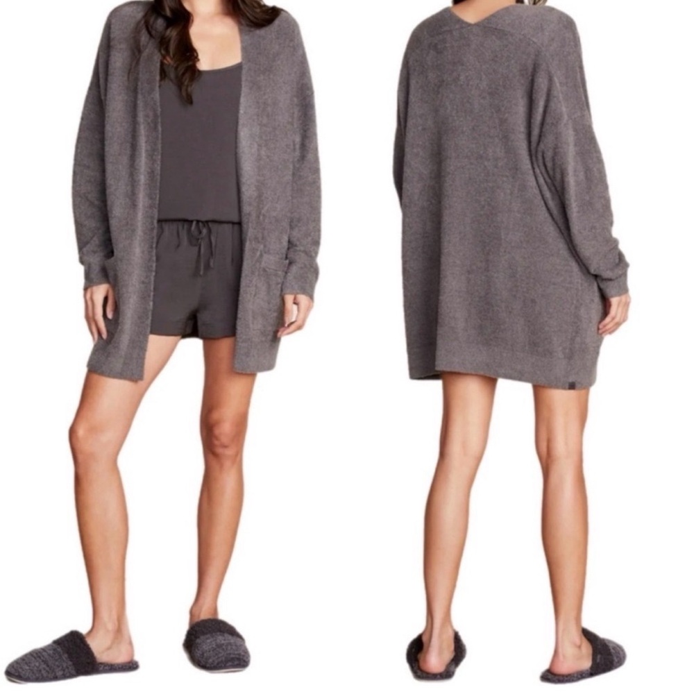 NWT Barefoot Dreams Olive Branch Cozy Chic Ultra Lite Cardigan Lounge Size S/M
